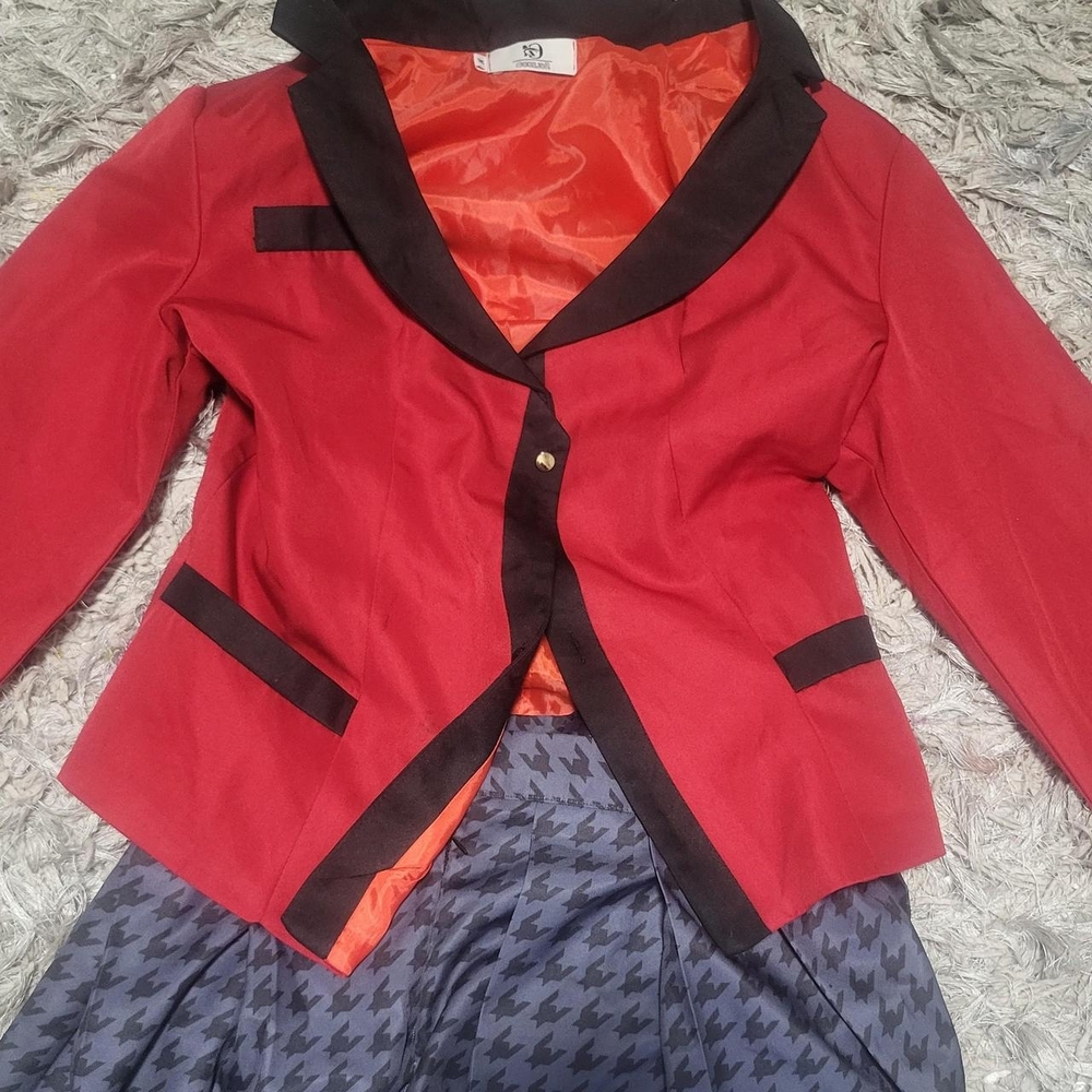 Stylish Red and Black Women's Jacket
